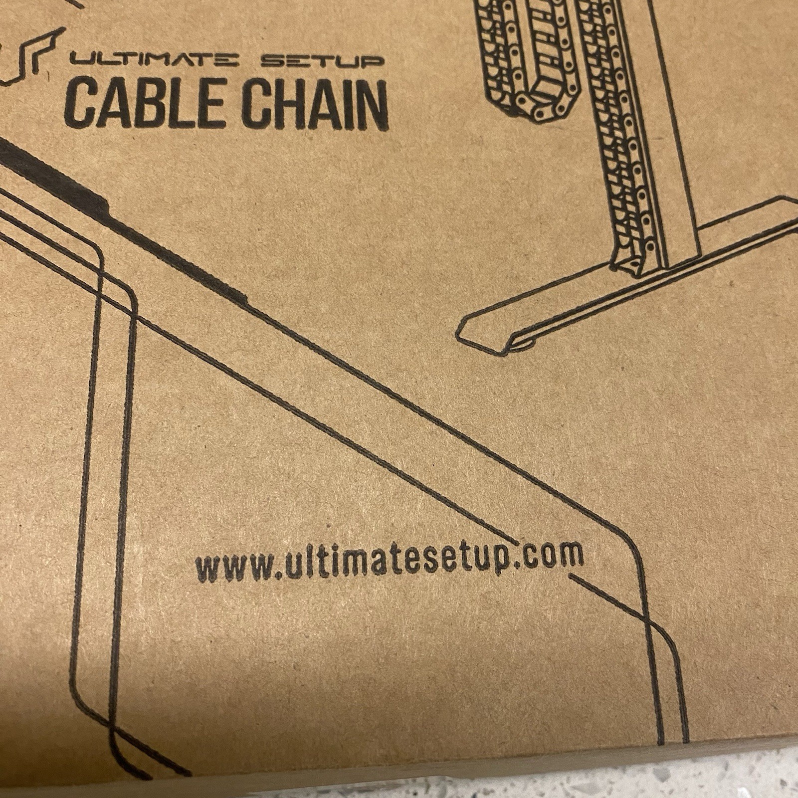 Ultimate Setup Cable Chain  Under Desk Cable Management Vertebrae Black