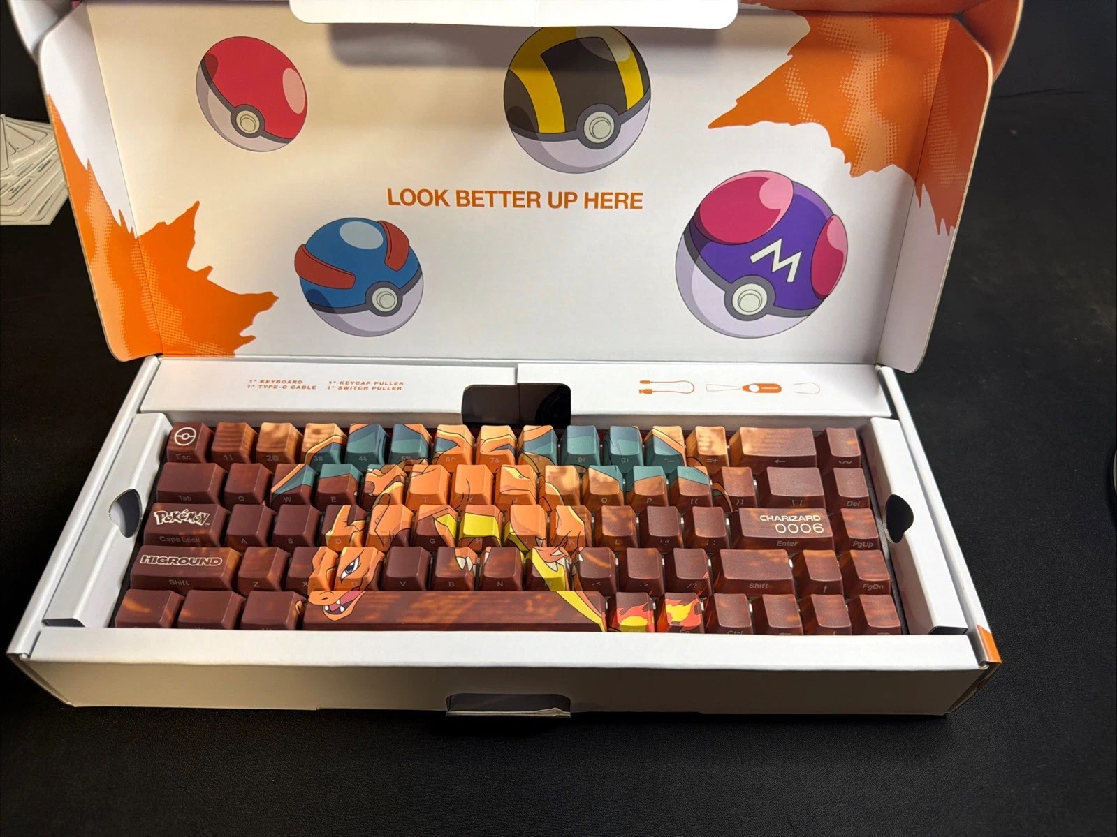 Pokémon + Higround Base 65 Keyboard - *CHARIZARD* - Open box and great condition