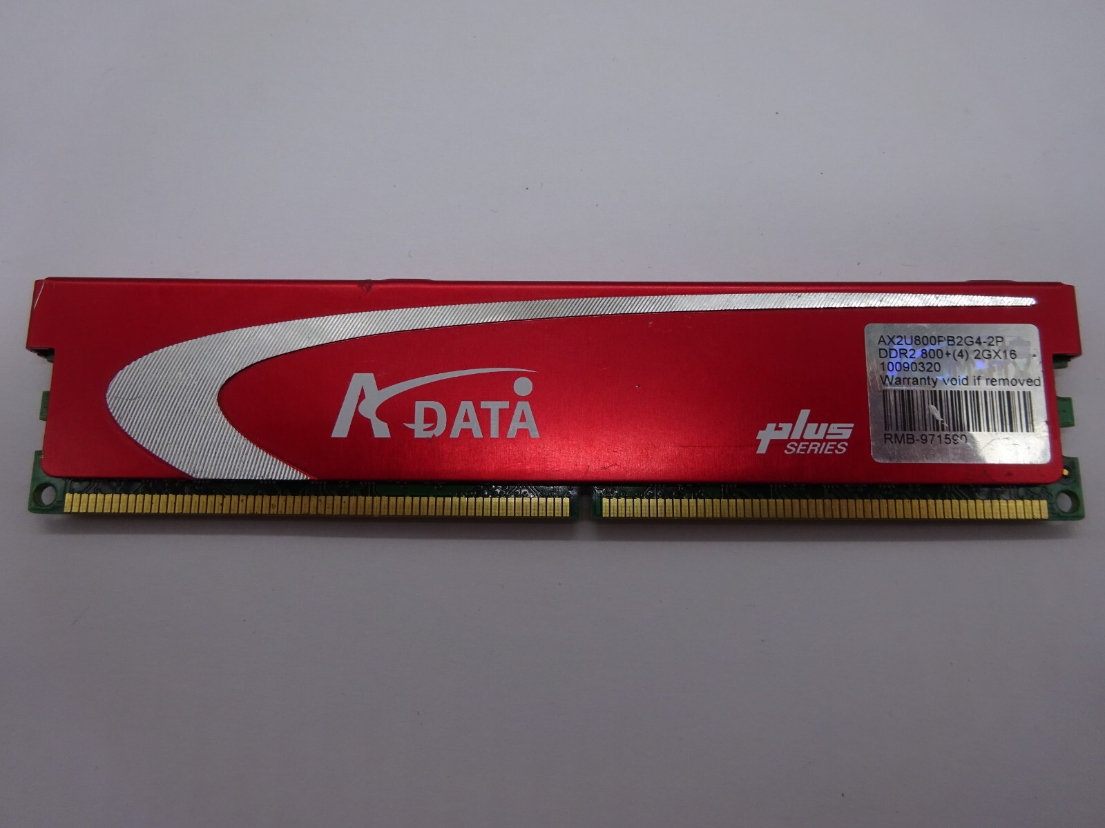 ADATA Plus Series 2GB (1x2GB) DDR2 AX2U800PB2G4-2P 800+ (4) 2GX16 #R1734