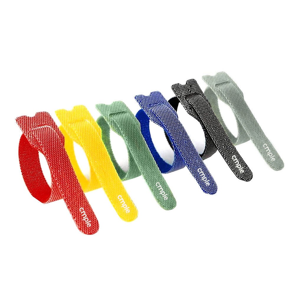 60 PCS Reusable Cable Ties  Adjustable Cord Organizer 6-inch - Multicolor
