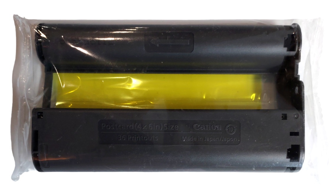 Genuine Canon Postcard (4x6) Size Ribbon, Yellow, Toner Ribbon