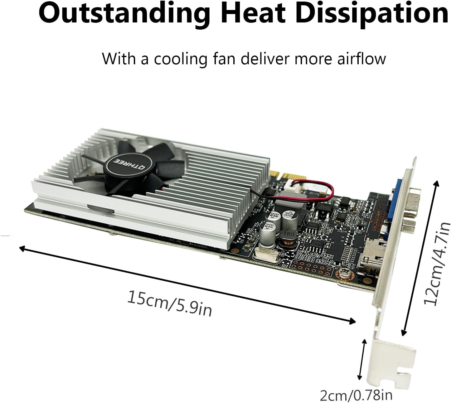 QTHREE GeForce GT 210 Graphics Card,1024 MB DDR3 64 Bit,HDMI,VGA,Low Profile Vid