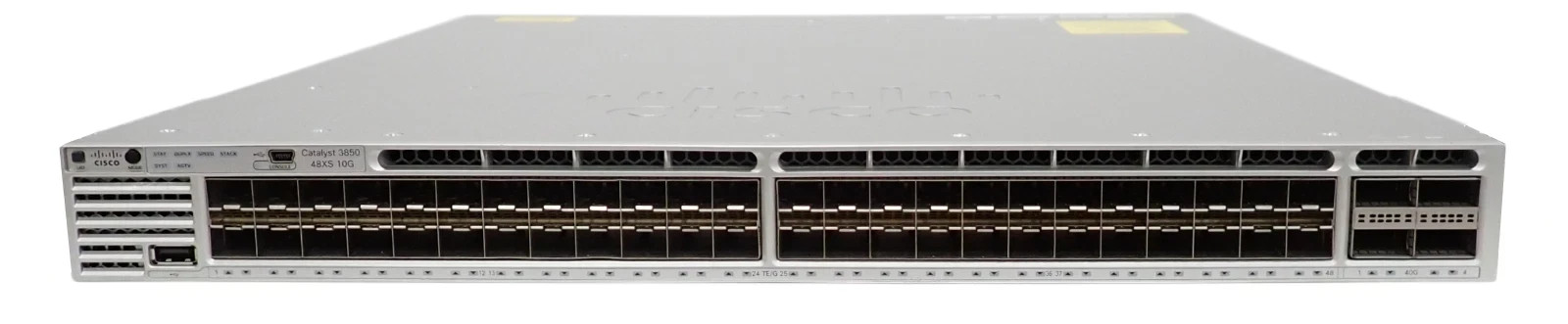 Cisco Catalyst WS-C3850-48XS-E 48x 1/10Gb SFP+ + 4x 40Gb QSFP+ F2B Switch