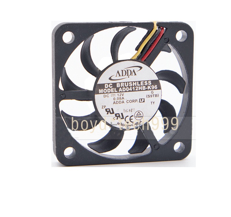 1pc For ADDA  AD0412HB-K96 4008 Ultra-thin Computer fan 3pin 12V 0.08A 40*40*7mm