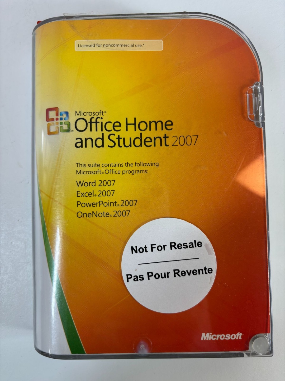 Microsoft Office Home & Student 2007 Software For Word Excel PowerPoint OneNote