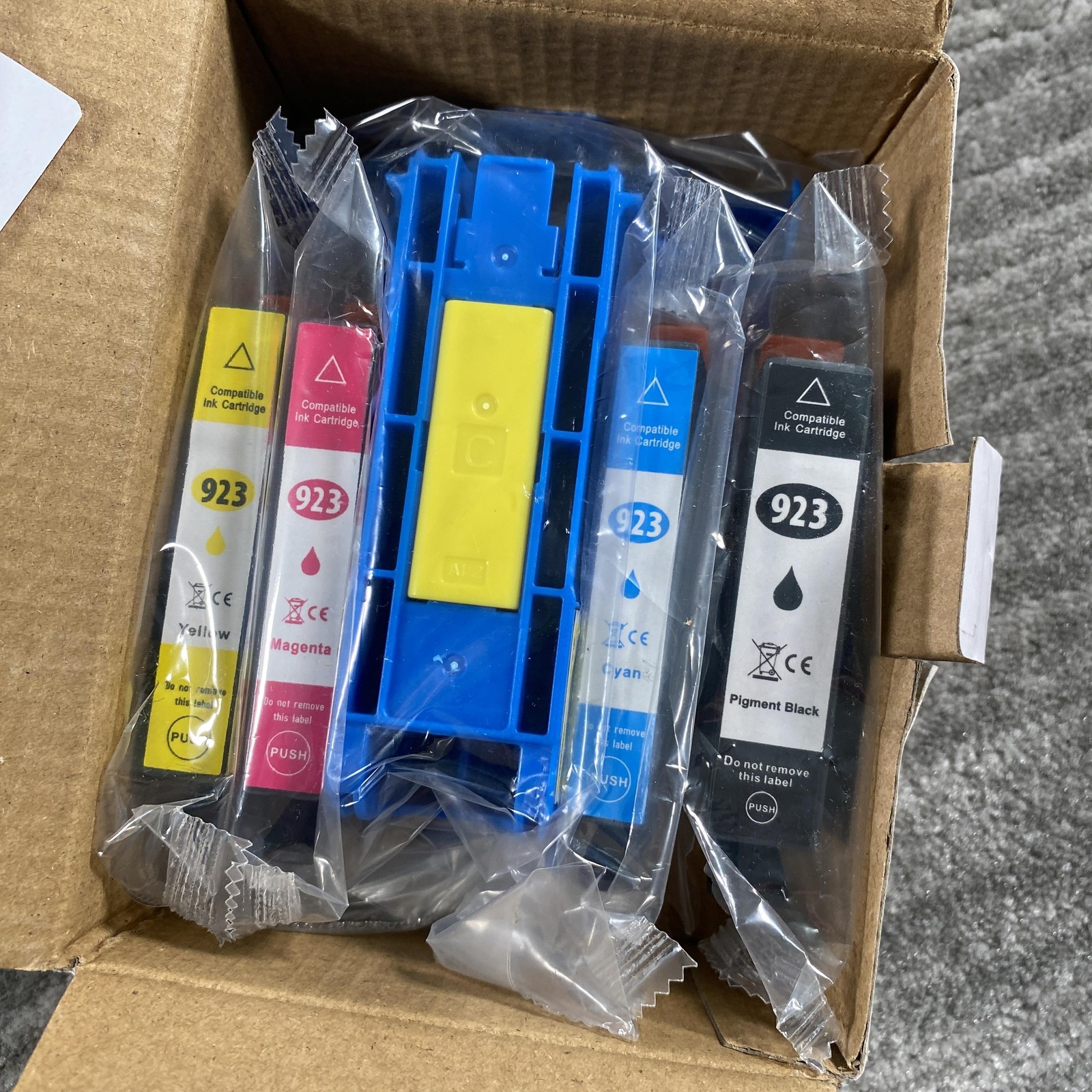 Acaves 923 Ink Cartridges 4PK Black Cyan Magenta Yellow Compatible HP Printers