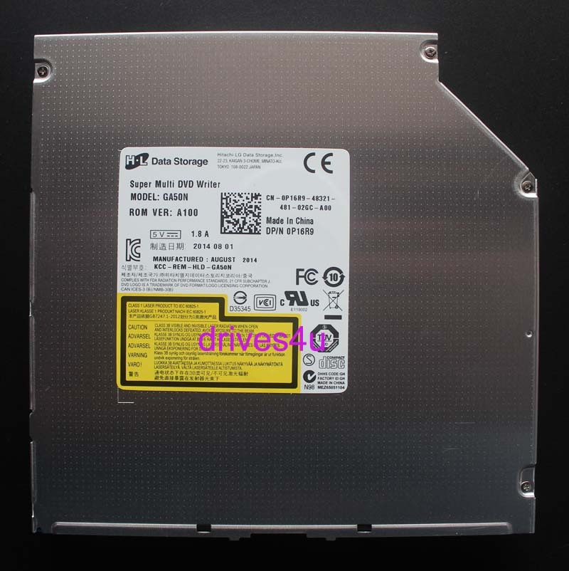 HL GA50N 12.7mm SATA Slot Load Optical Drive CDRW DVD±RW DVD-RAM Burner Drive