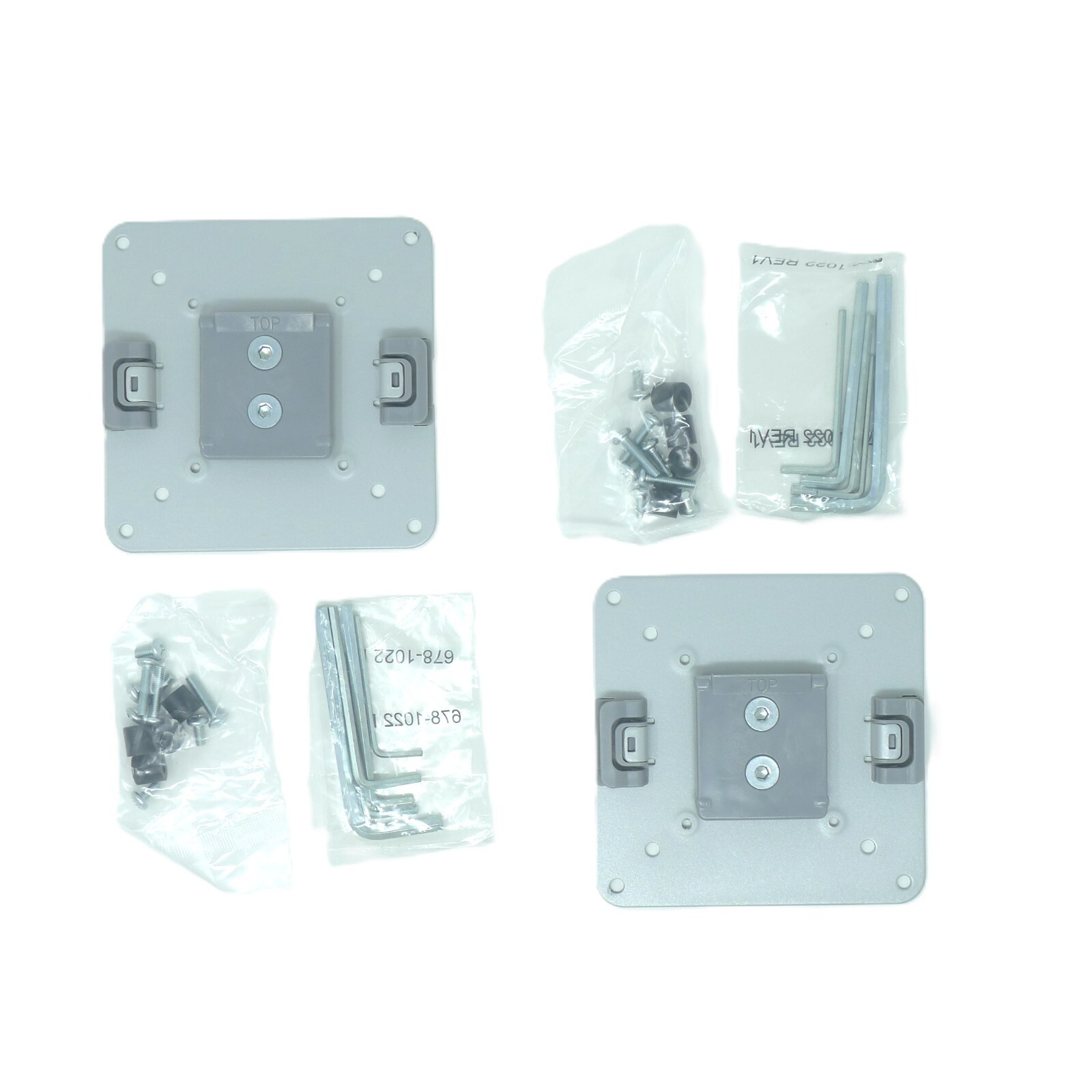 Humanscale VESA Mounting Plate NEW 2 Pack 1214A w/ Mount Kit 100mm 75mm Pattern