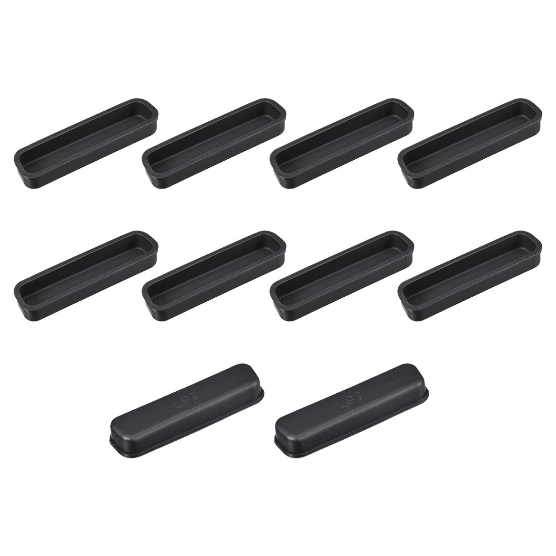 10 x Silicone DB-25 Port Parallel Printer LPT Anti-Dust Stopper Cap Cover Black