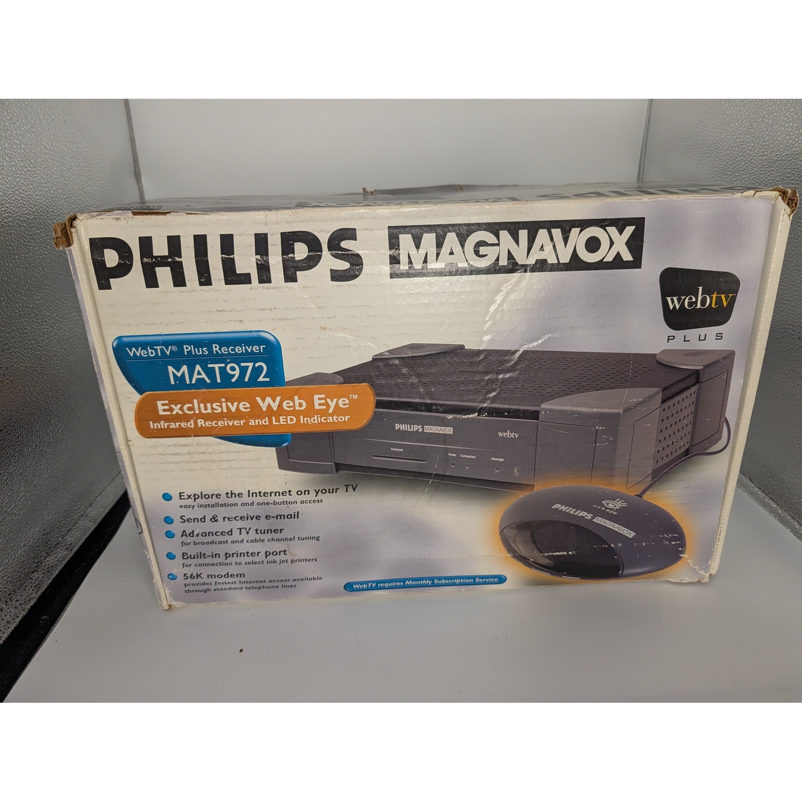 Philips Magnavox WebTV Plus Receiver MAT972 Vintage Internet Terminal UNTESTED