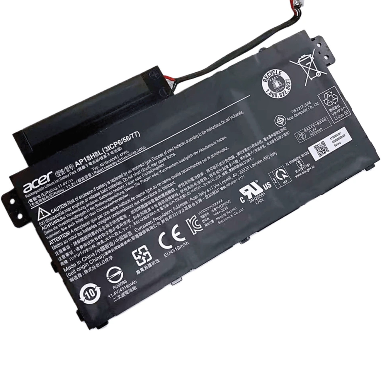 Genuine Battery AP18H8L For Acer A514-51 Spin 3 SP314-53N SP314-53GN SP314-53GN