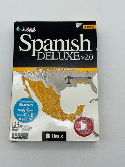 Spanish Deluxe v2.0 Instant Immersion 8 Discs, Complete New