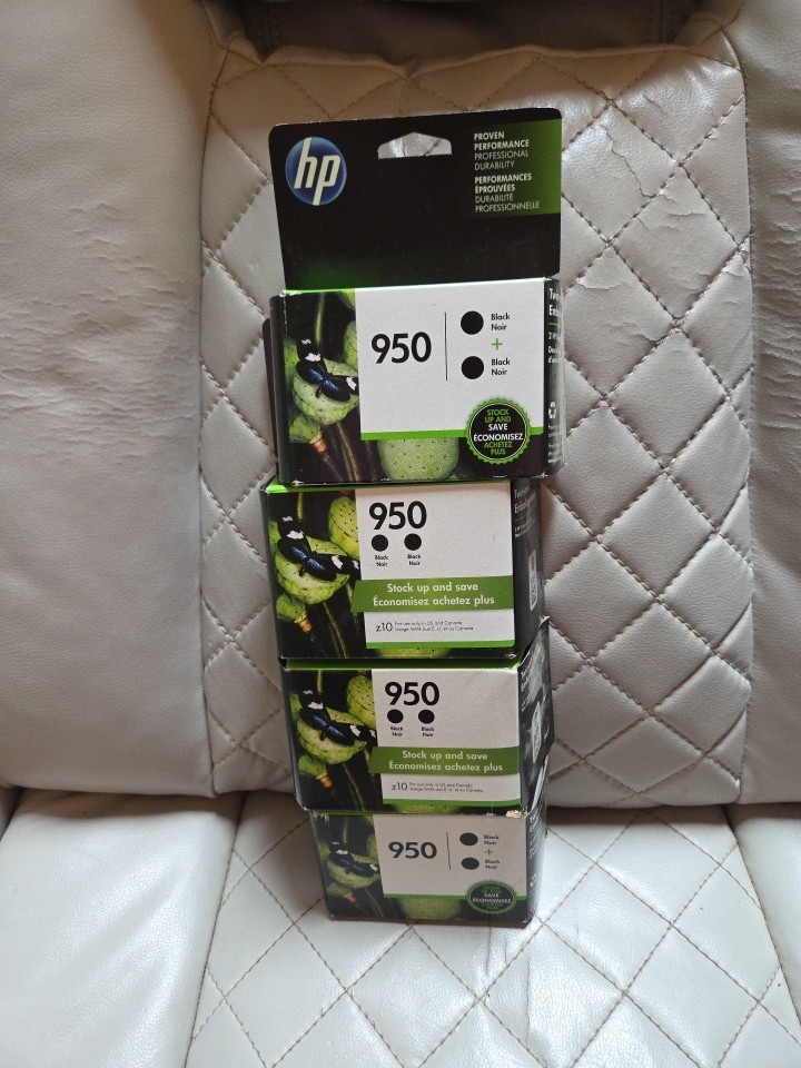 HP 950 Original Black Ink Cartridges - 4 Pieces