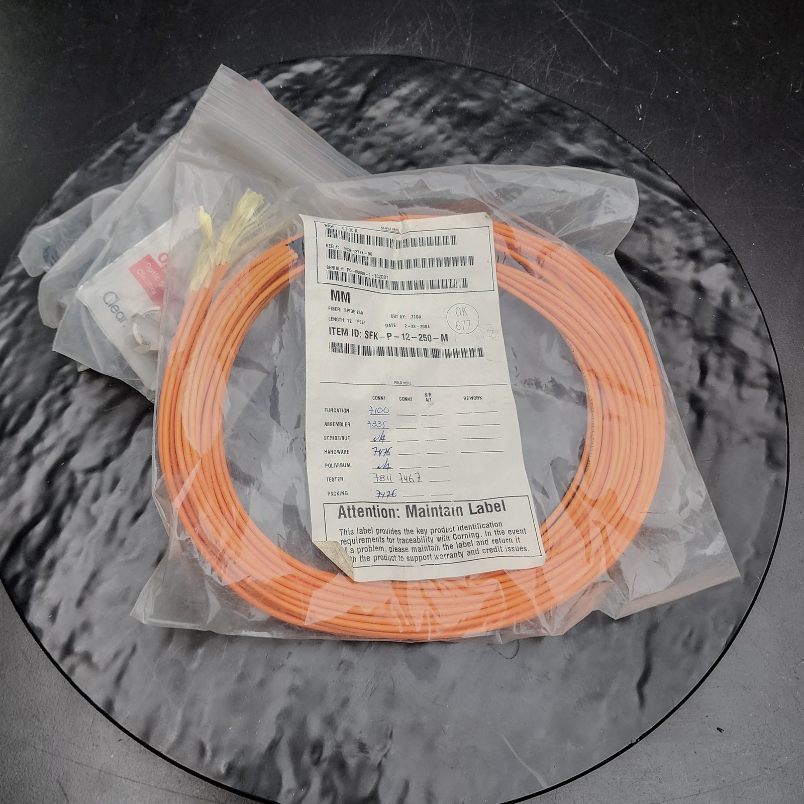Spider SFK-P-12-250-S Fan-Out Kit 12 Fiber Optic 3mm Legs 250µm Orange 🔌