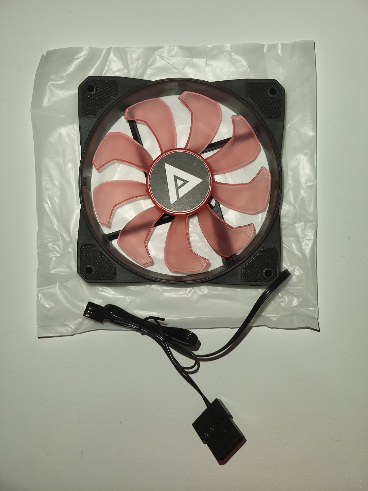 Apevia Cosmos 120mm LED Pink PC Fan  3-Pin/Molex powered - C012L-PK