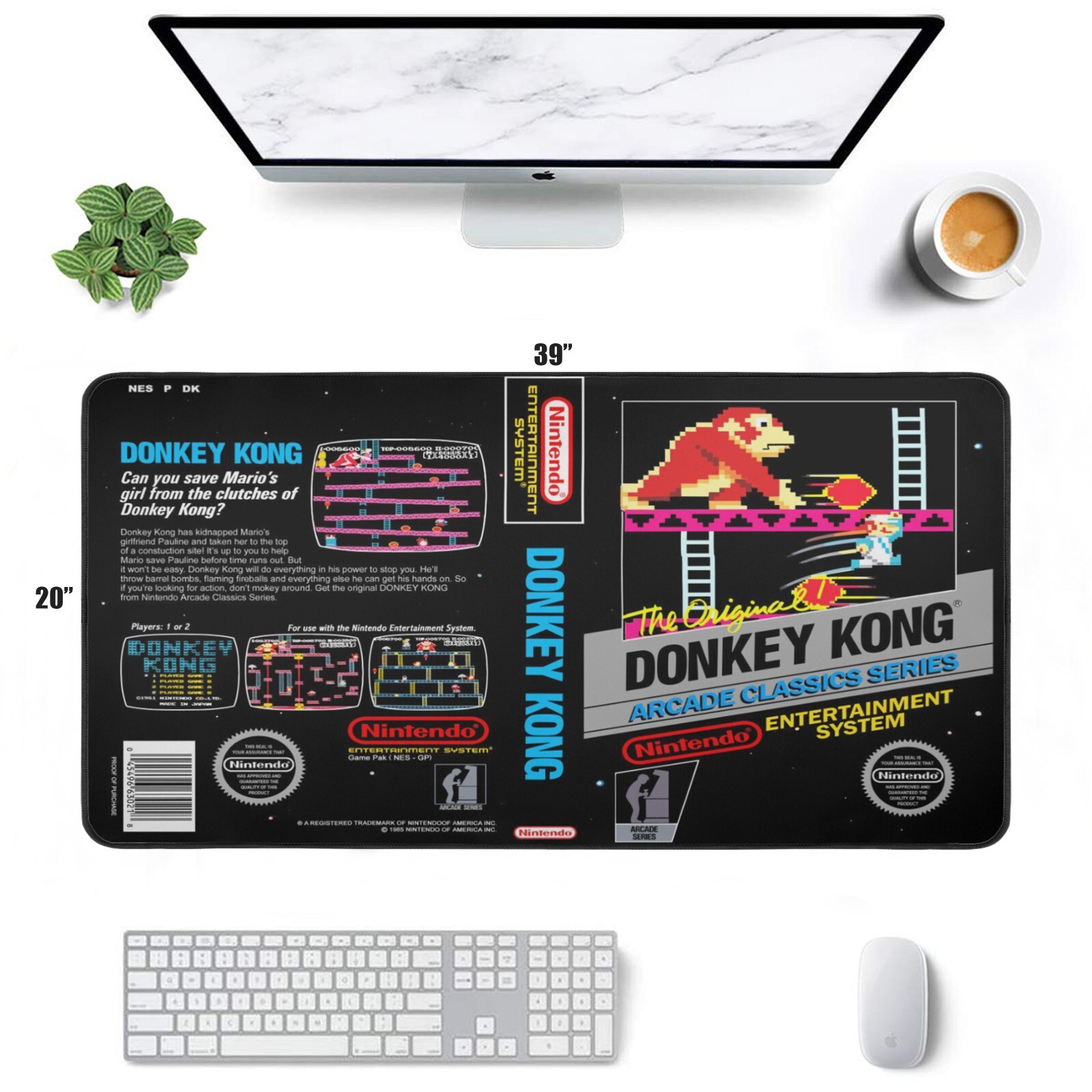 Retro Nintendo Duck Hunt NES Game Cover Desk Mat Mega Gaming Mousepad