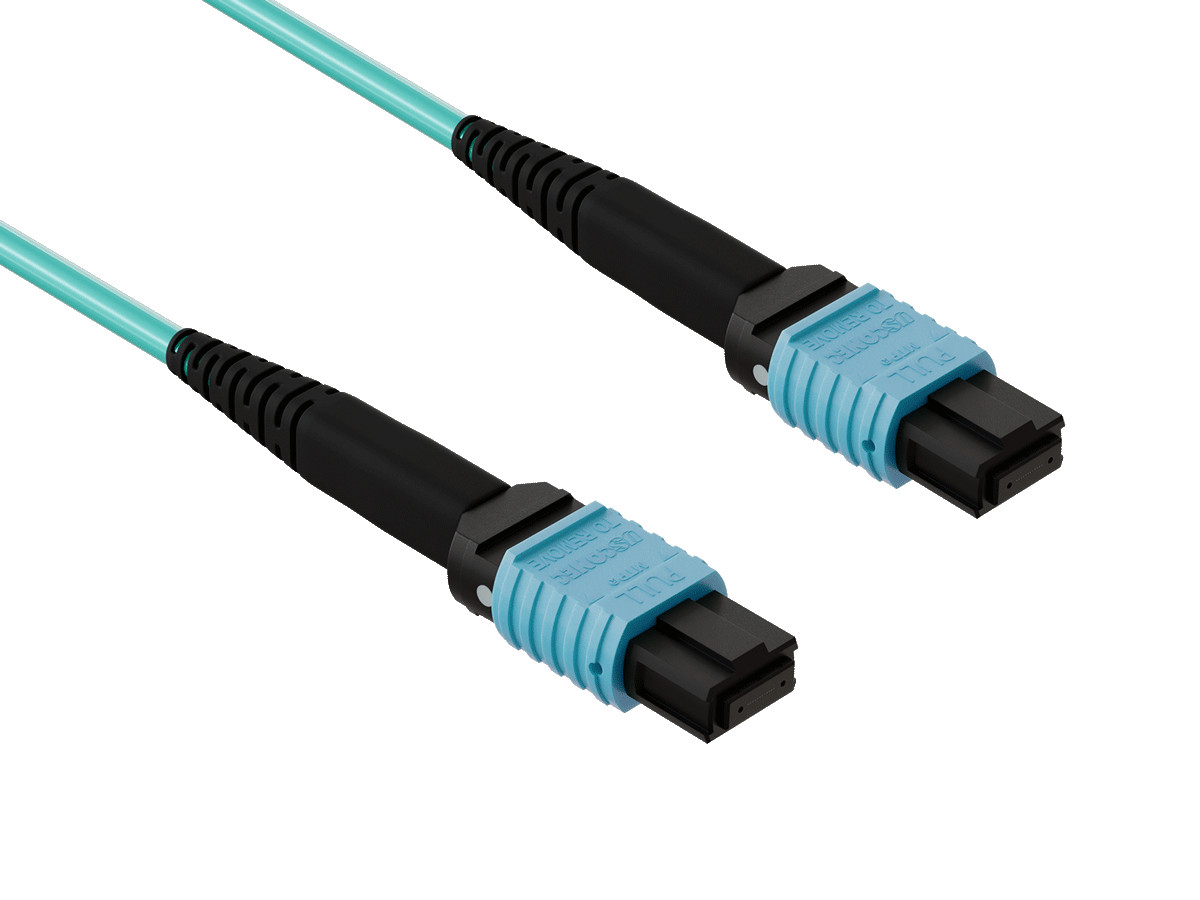 3m OM4 MTP TO MTP 12 Fibers Corning Fiber Trunk Cable Type B Multimode 50/125...