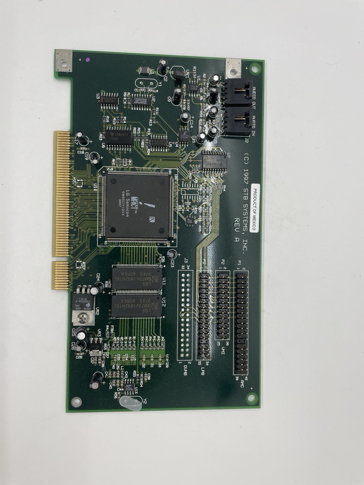 Vintage STB Systems PCI Multimedia Video Capture Card Audio In Out 1997 