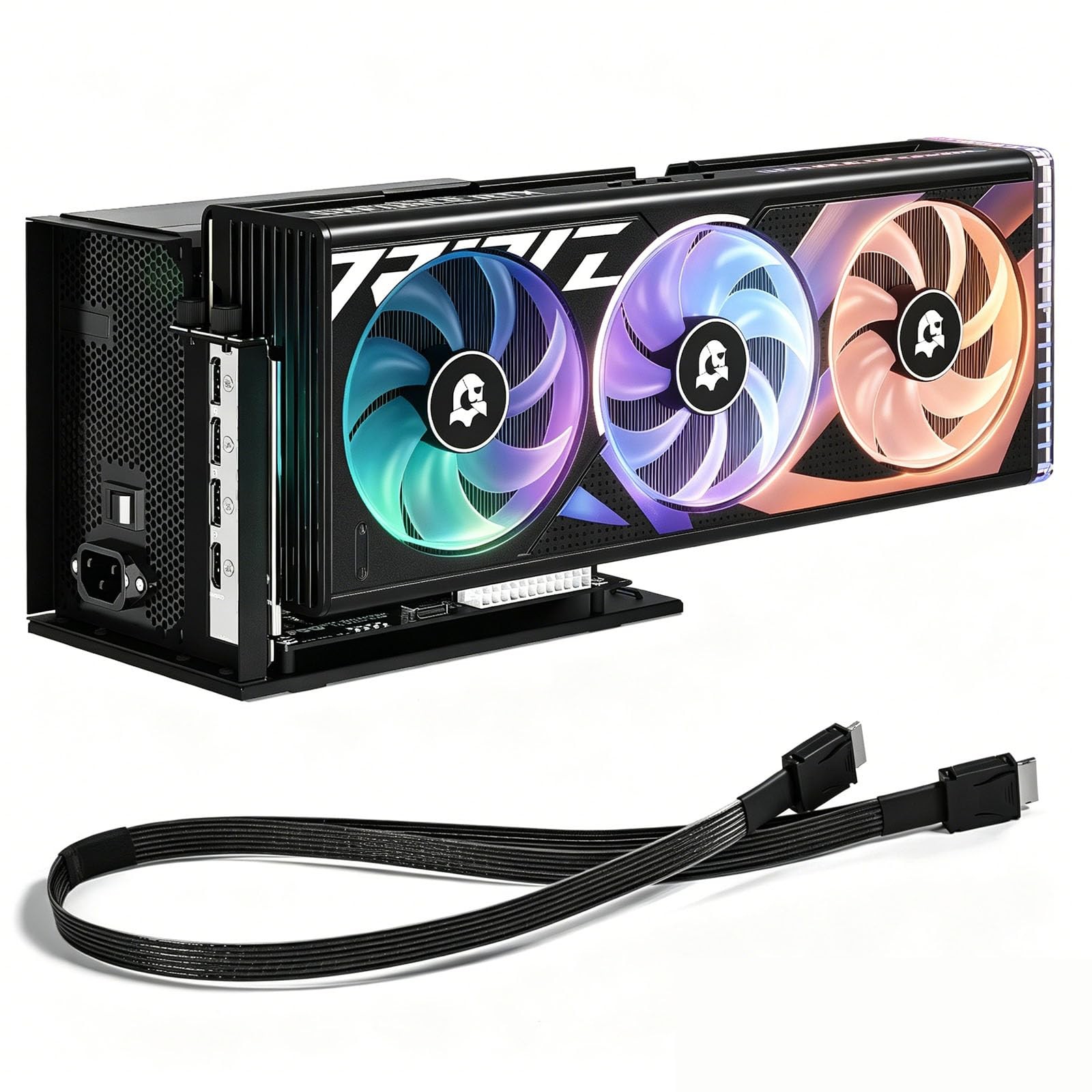 PCIe 4.0 x4 64Gbps Compatible eGPU Dock, with OCuLink SFF-8612 8311 to PCIe x...