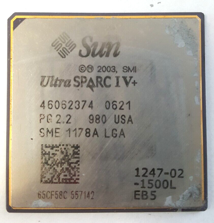 Sun Ultra Sparc IV+ Dual Core CPU Processor- SME 1178A LGA PG 2.2