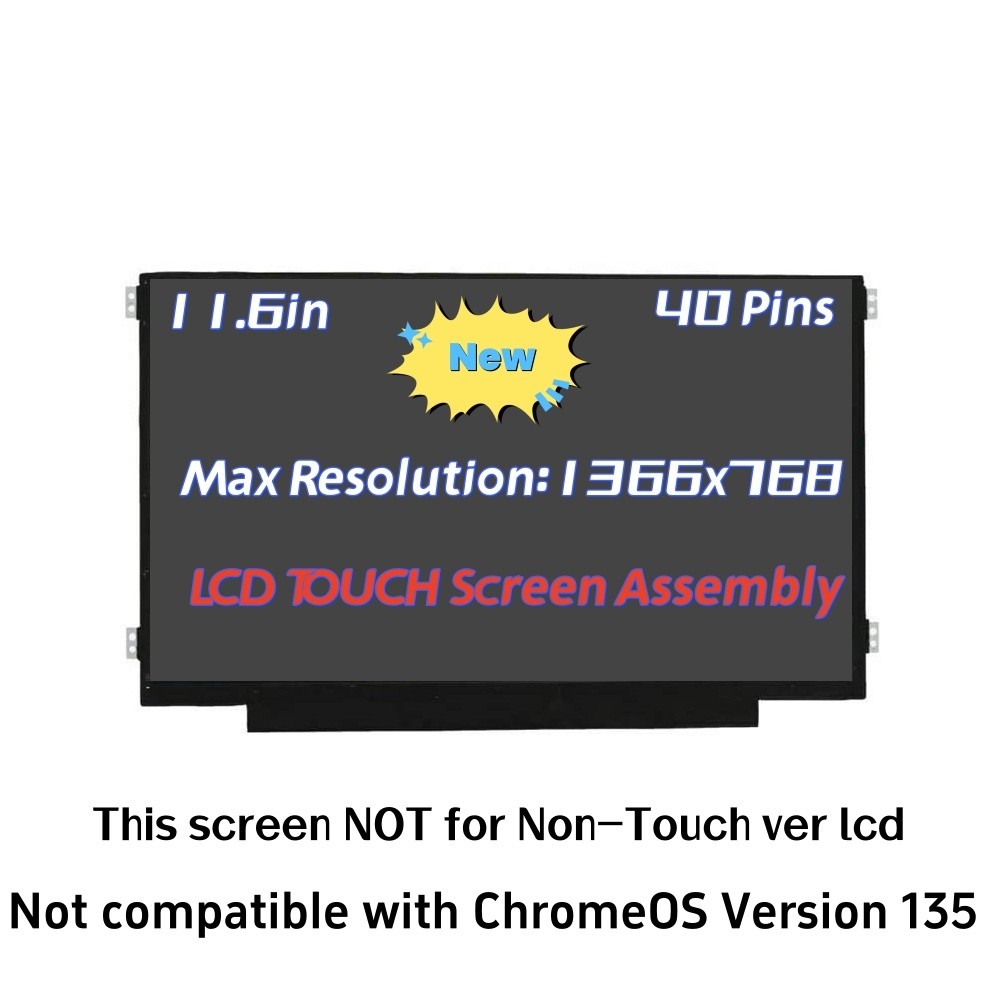 Dell Chromebook 3110 DPN 01JCKW 1JCKW 11.6" Touch Screen HD LCD P29T002/P29T003
