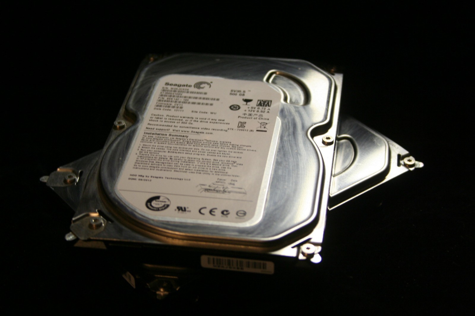 Four   3.5" Internal Harddrives  