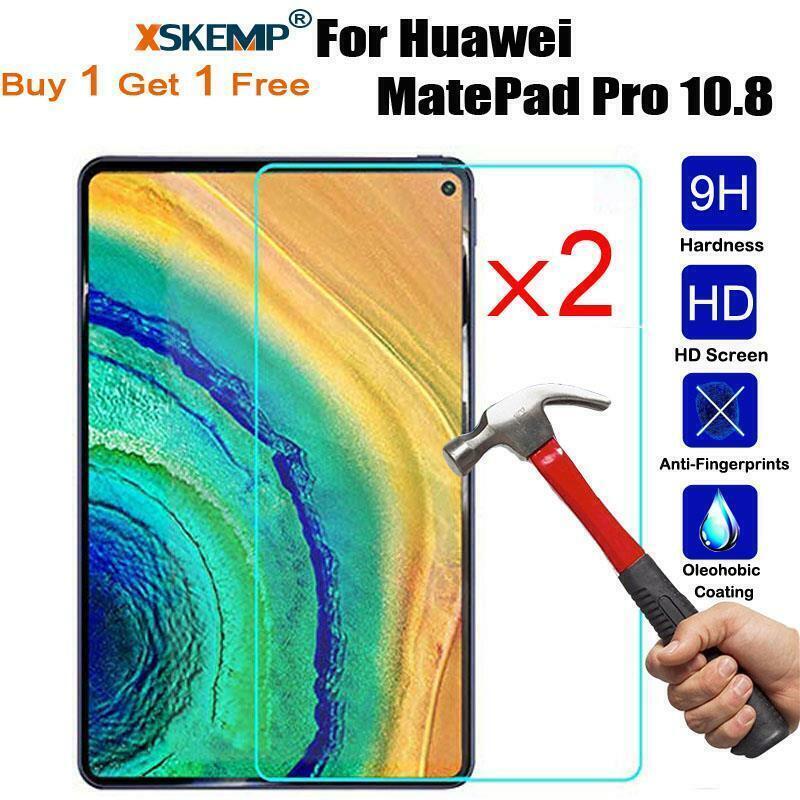 2Pcs For Huawei MatePad Pro 10.8 Premium 9H+ Tempered Glass HD Screen Protector