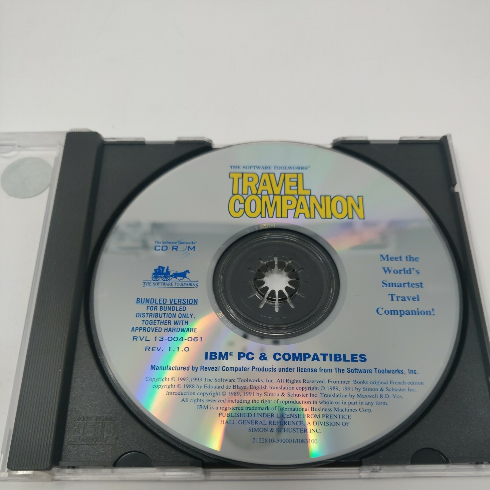 The Software Toolworks Travel Companion (CD, 1992 Multimedia) Explore The World