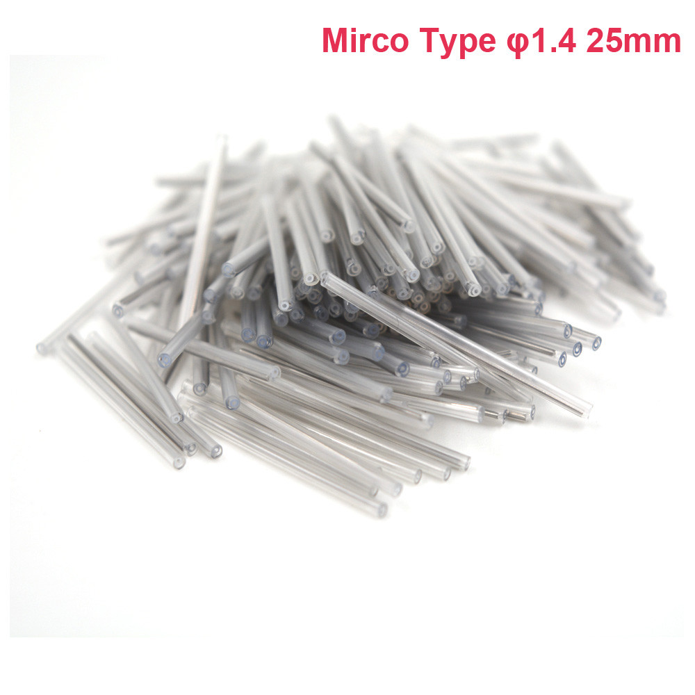 2000PCS Mirco Fiber Optic Fusion Splice Protection Sleeves OD1.4mm 25mm
