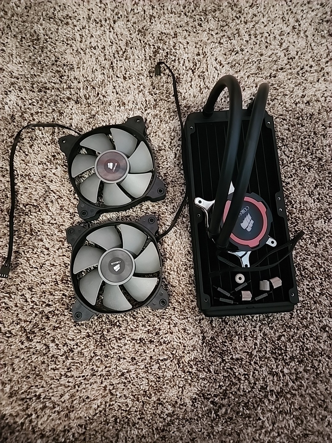 Corsair Hydro Series H105 CPU Liquid Cooler Block and Radiator with Cooling Fans
