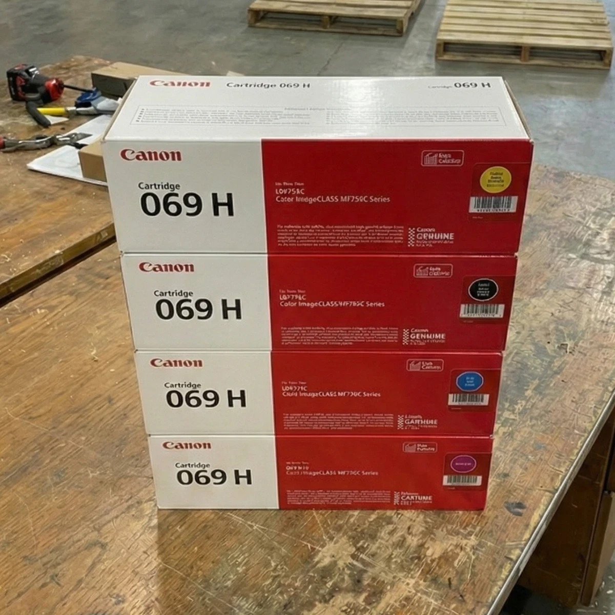 Canon 069H Toner 4-Pack | Black Cyan Magenta Yellow | For MF753Cdw MF751Cdw