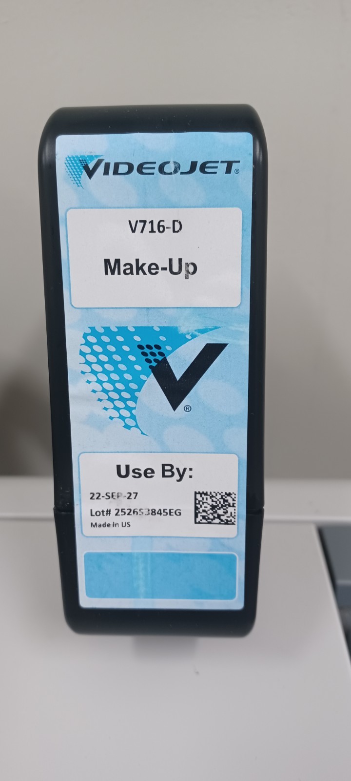 Videojet V716-D Brand New Ink MakeUp for Continuous Inkjet Printer Exp 22-Sep-27