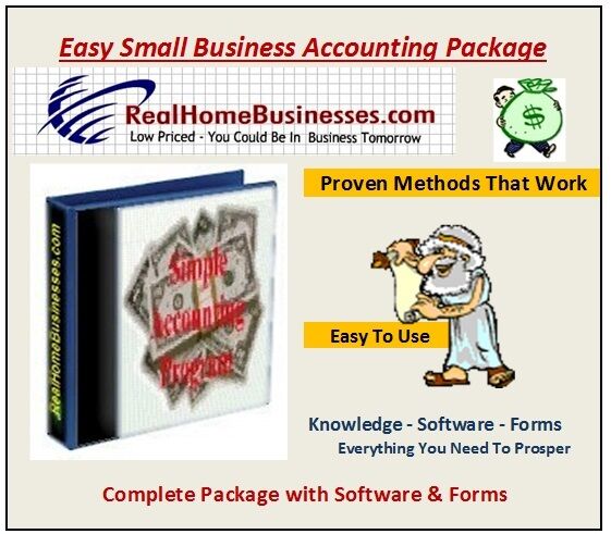 Small Business Accounting Program written in Excel