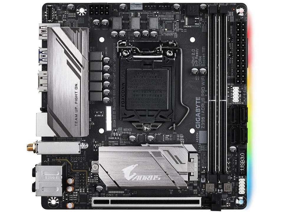 GIGABYTE Z390 I AORUS PRO WIFI LGA1151 Mini-ITX DDR4 HDMI DP WiFi Motherboard