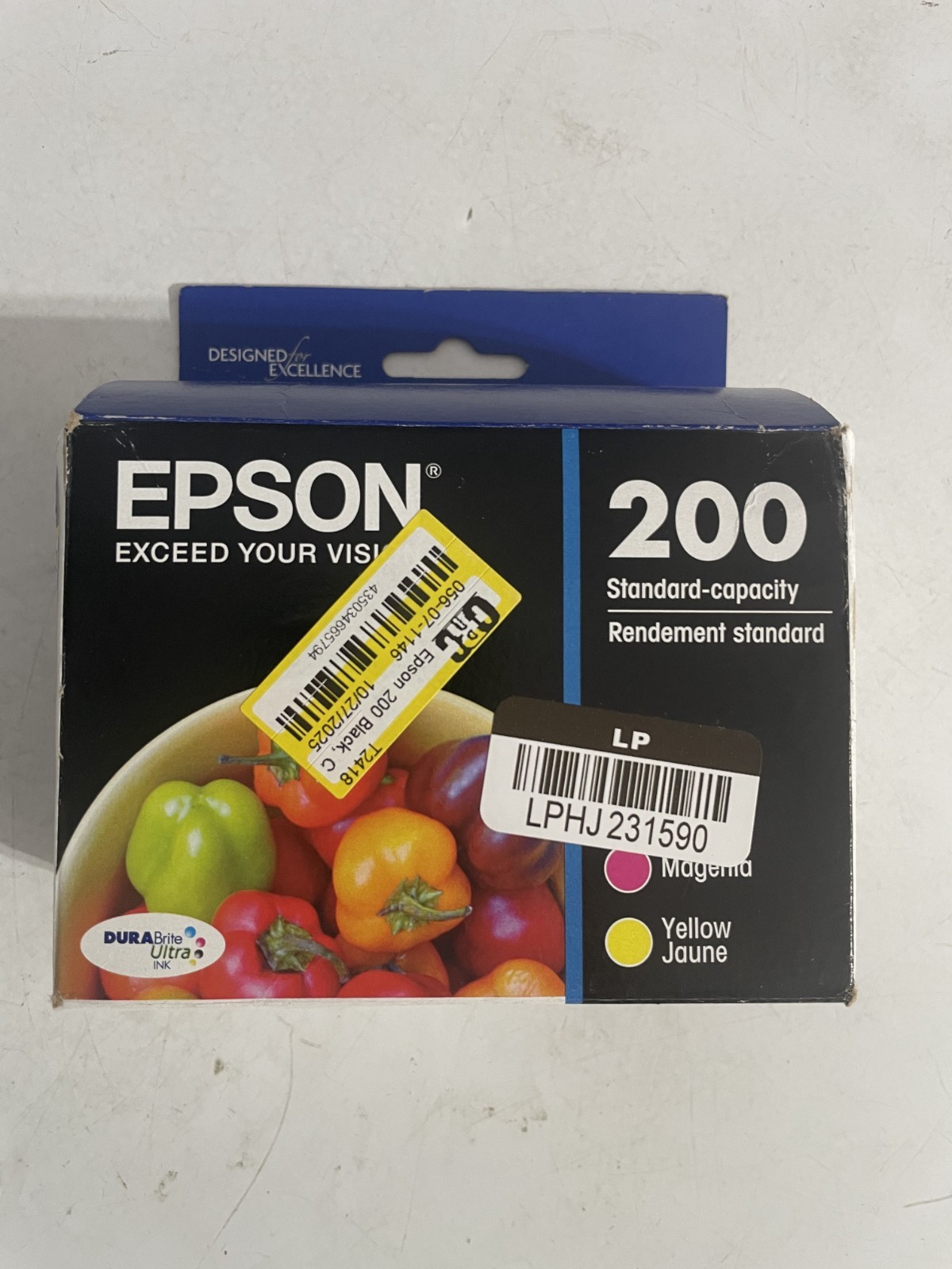 Genuine Epson 200 CMY Color Ink Cartridges  Exp 07/2020 New Fast Shipping