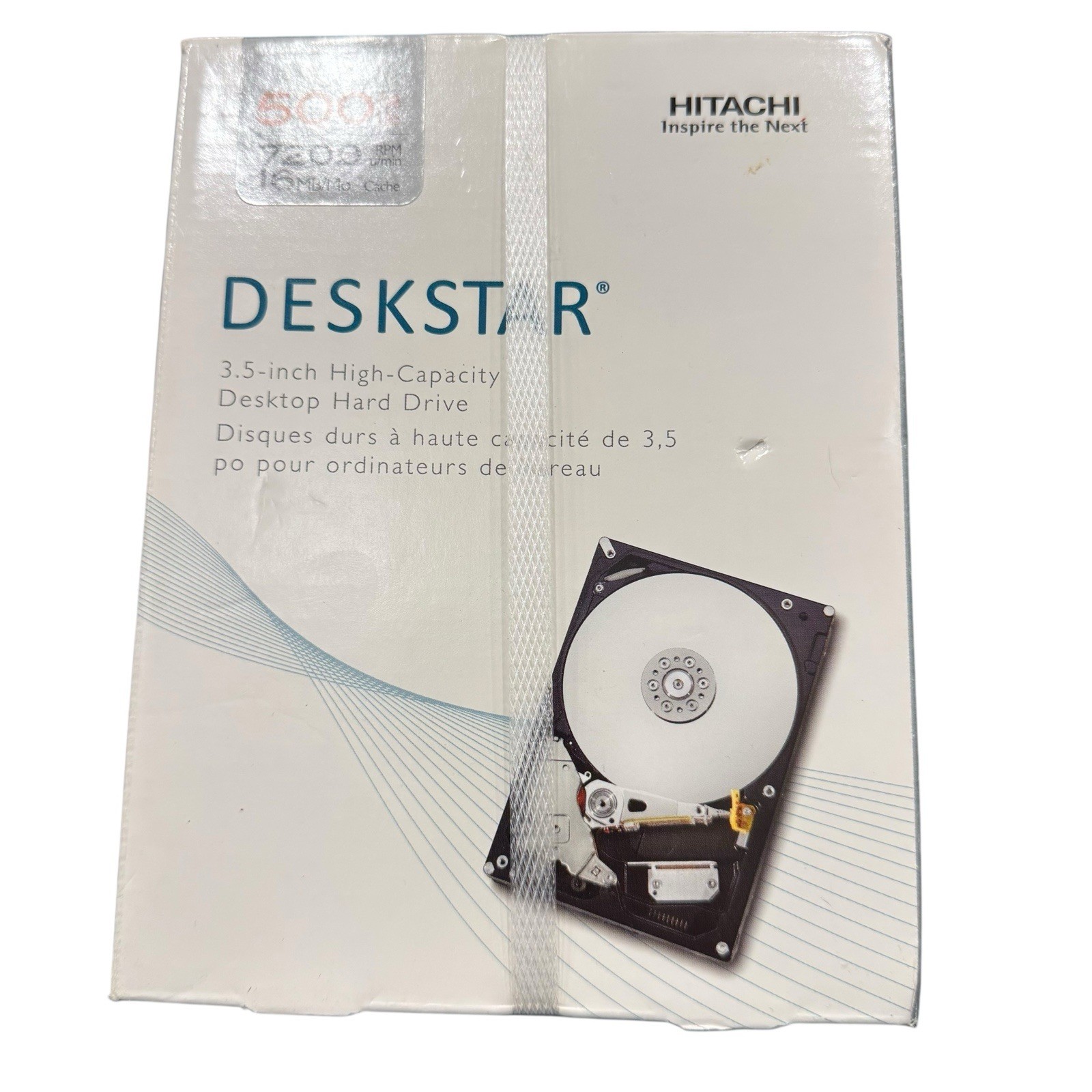 Hitachi Deskstar 500GB 7200 RPM hard drive factory sealed