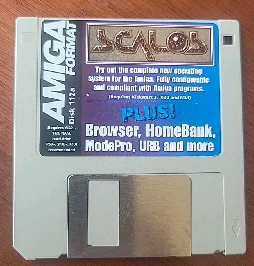 AMIGA FORMAT DISK 112a SCALOS Program For Commodore Rare Item