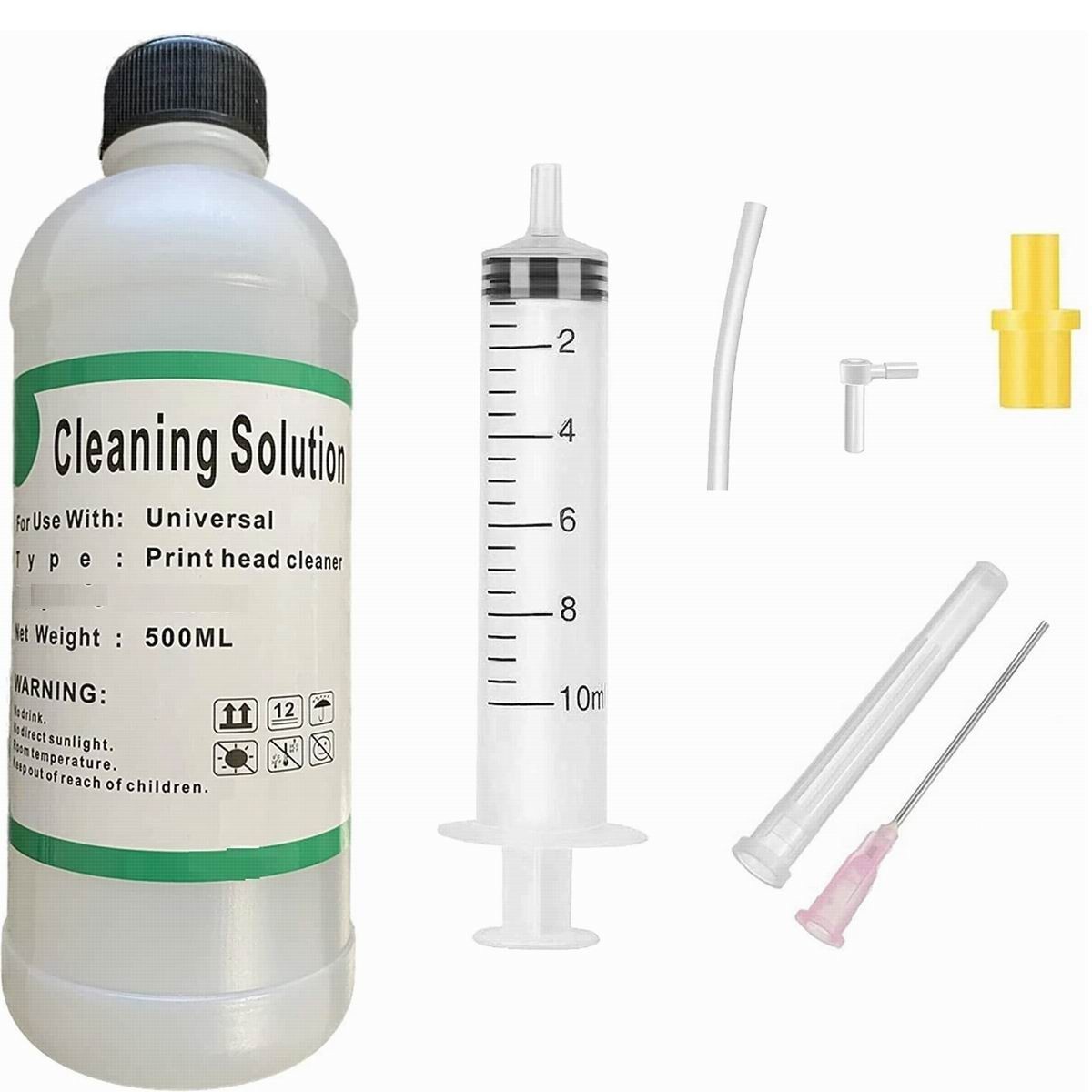 HP Brother Printer Cleaning Unblock Print Head Nozzles Cleaner Flush - 500ml