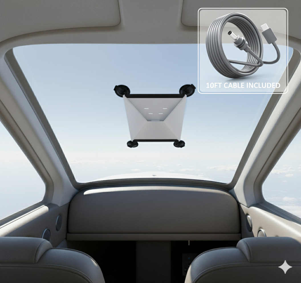 Starlink Mini Secure Suction Cup Mount and 10FT USB-C to DC Cable