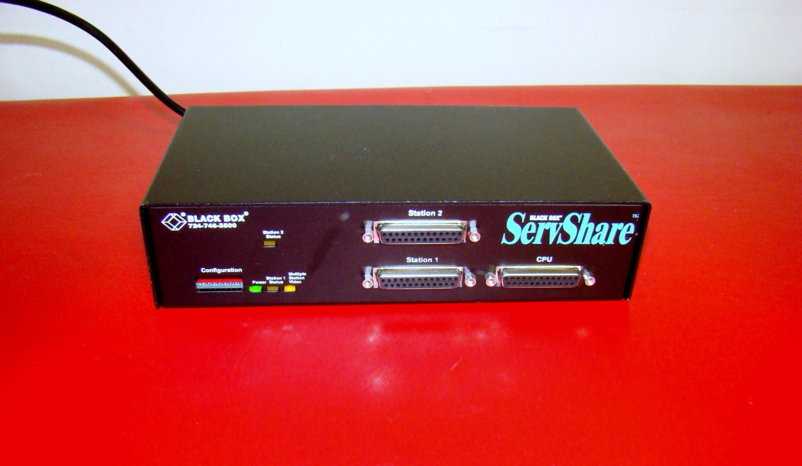 Black Box KV752A ServShare 2-Port KVM ServSwitch with Power Supply