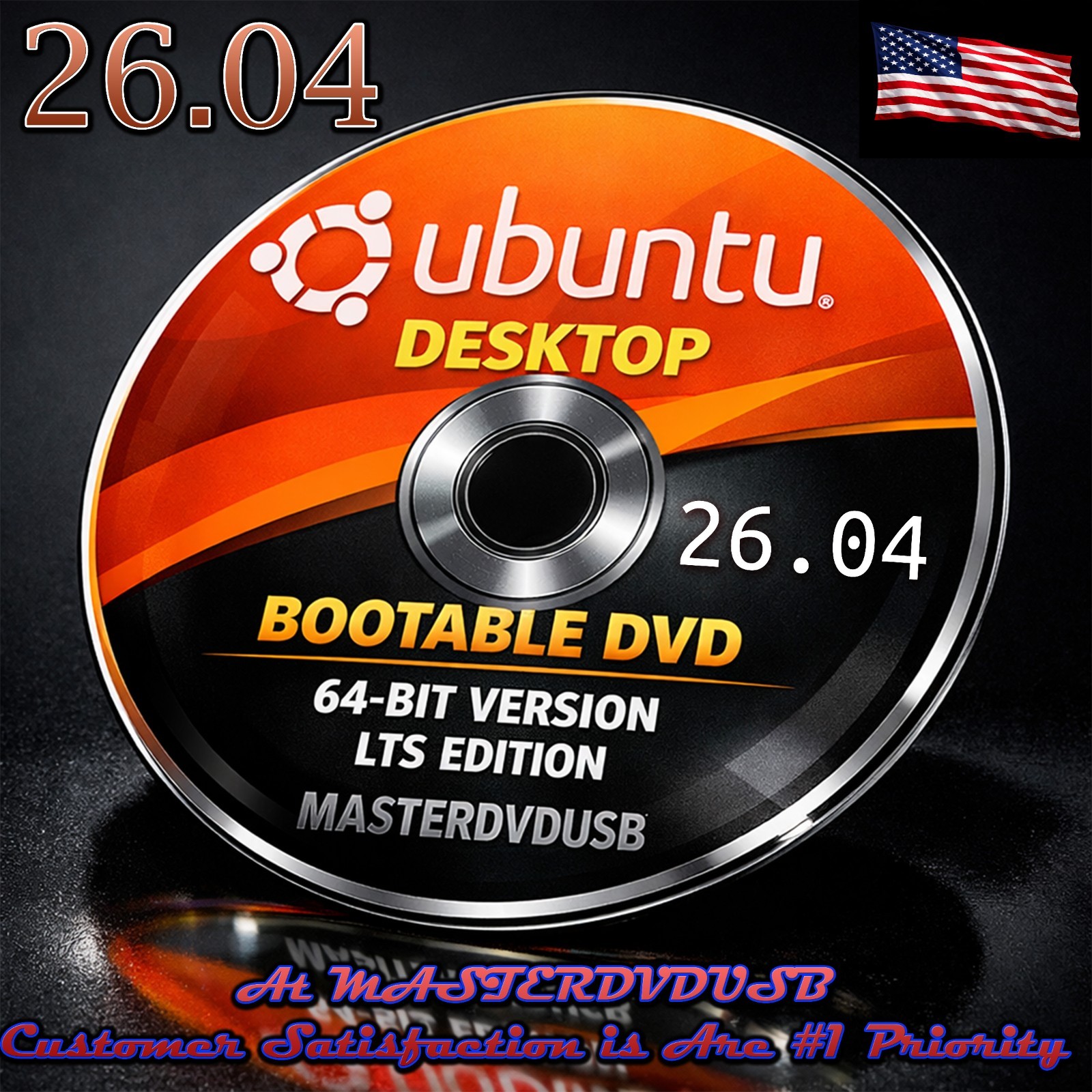 Ubuntu 26.04 LTS Desktop – Bootable DVD Installer (Released April 13th, 2026)