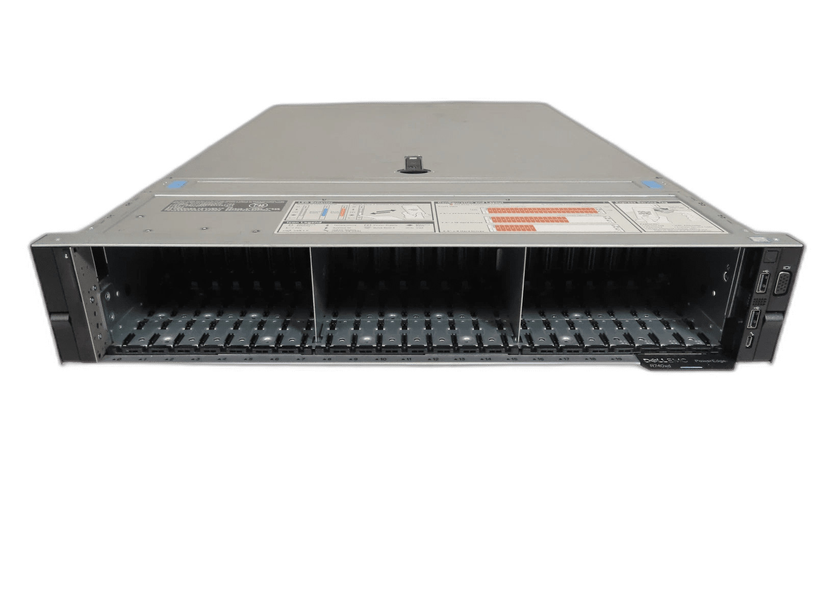 Dell PowerEdge R740xd 24SFF 2x Silver 4110 NoRam HBA330 24x Trays 2x 240gb SSD