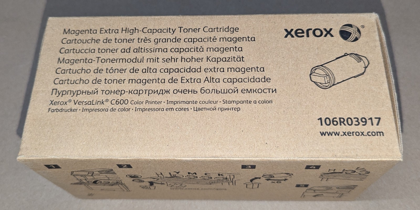 Genuine Xerox 106R03917 Extra High Capacity Magenta Toner Cartridge VersaLink