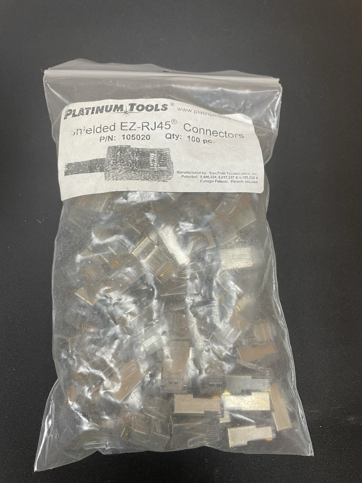 EZ-RJ45 Modular Plugs for CAT6A (Shielded) Wire  Pack of 100