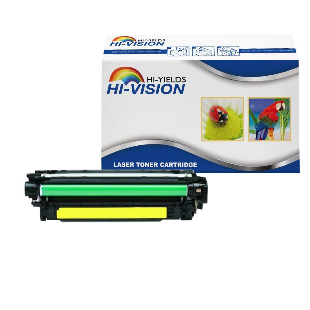 1PK Yellow Toner Cartridge replace for HP Laserjet CP3525N CP3525 CE252A