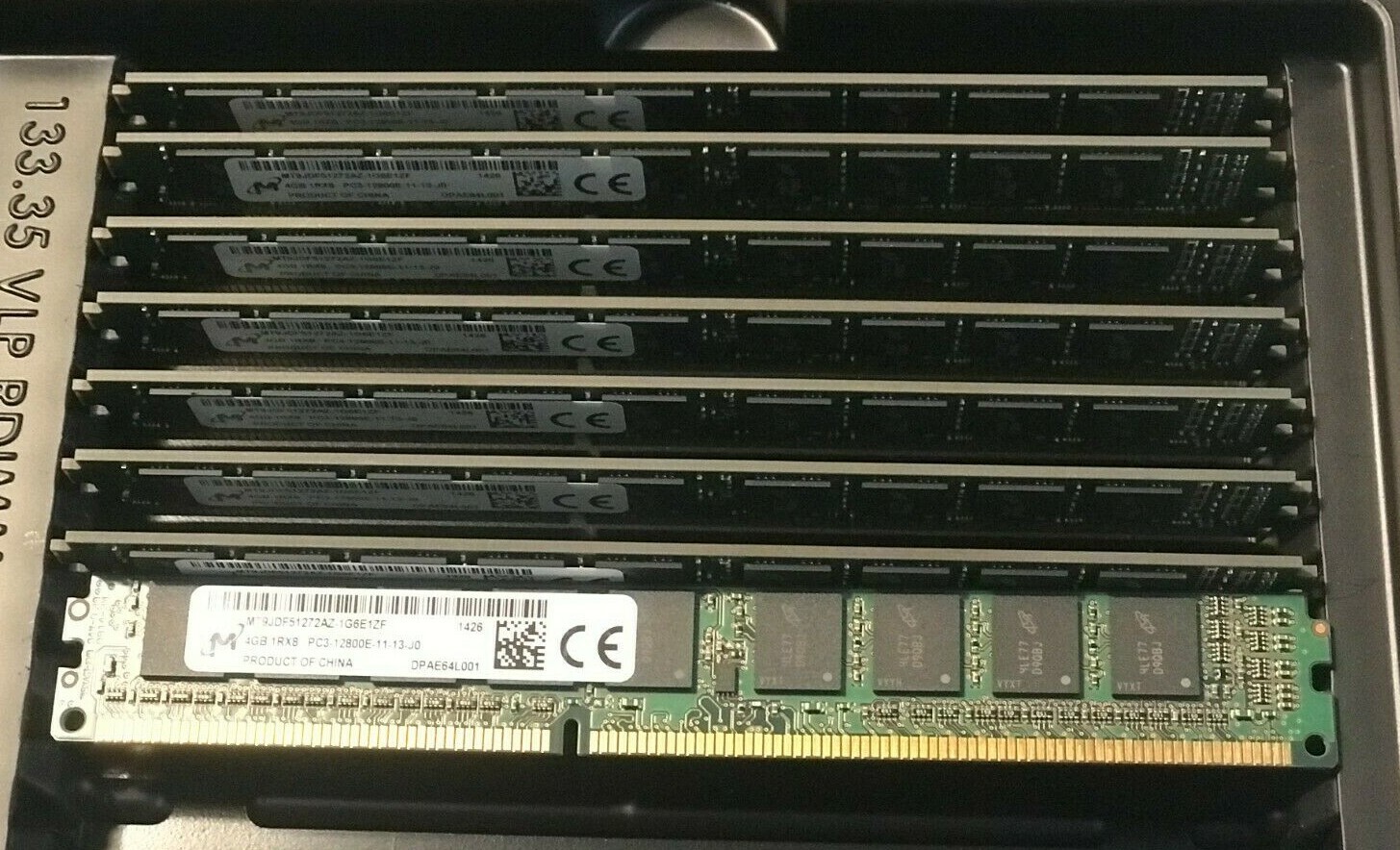 8Gb(2x4GB) 1Rx8 PC3-12800E Micron Server Memory RAM ECC Unbuffered