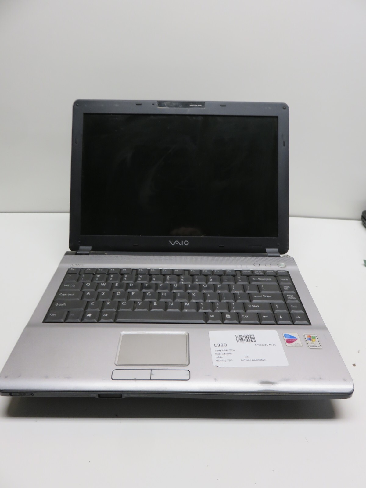 Sony VGN-FJ170 PCG-7F1L Laptop Intel Centrino - Parts/Repair
