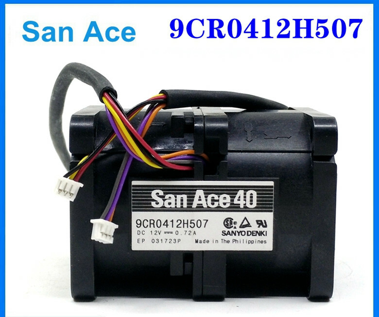 Sanyo 9CR0412H507 12V 0.72A Industrial Computer Server Cooling Fan 4056