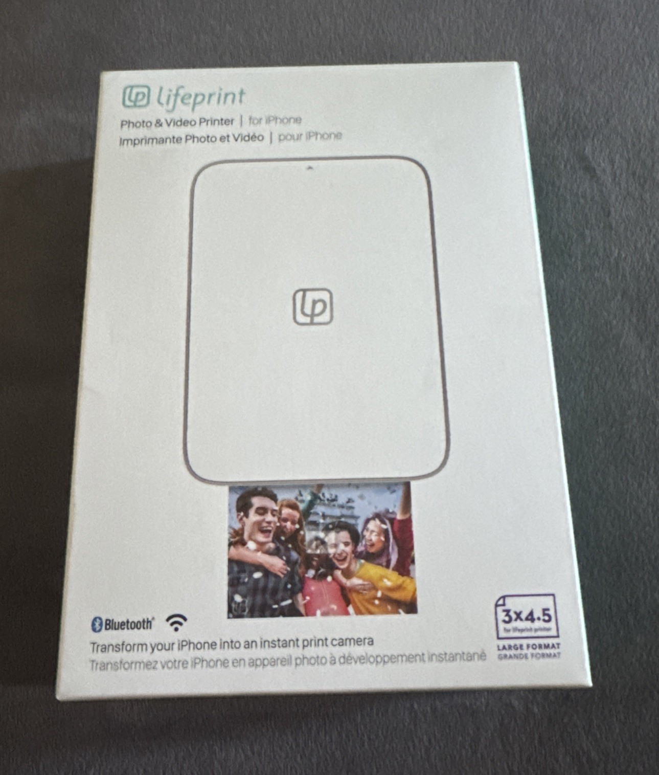 Lifeprint Portable 3" x 4.5" Photo Video Printer for iPhone - White