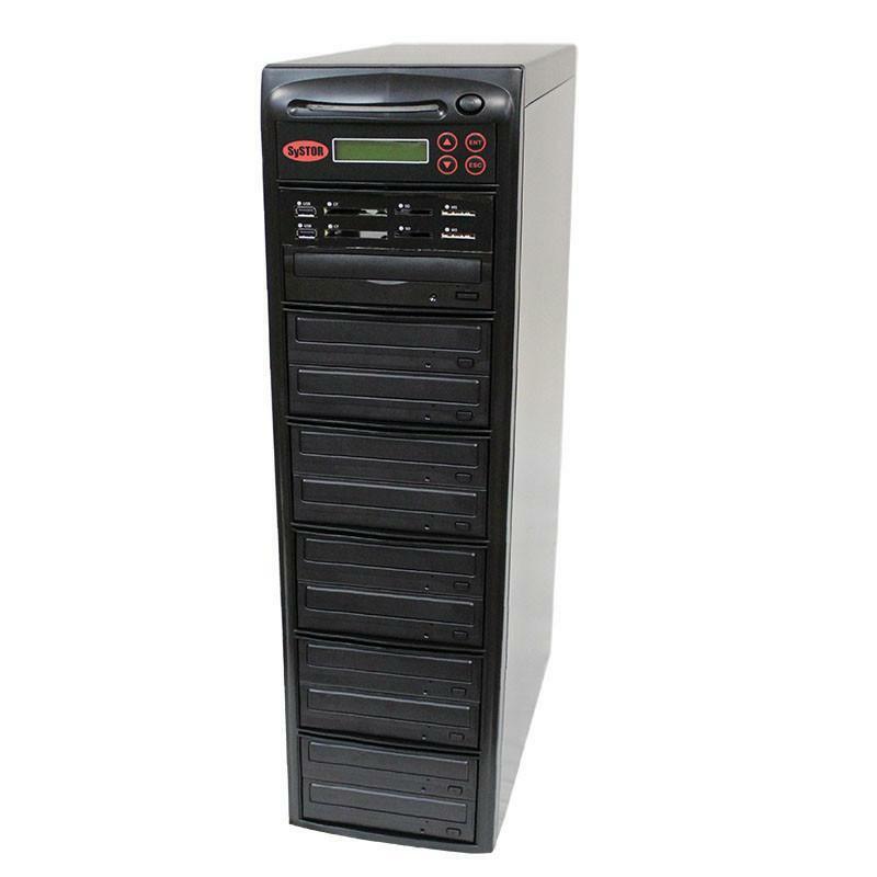 Systor Multi Media PLUS - USB SD CF Backup to 10 CD DVD Disc Duplicator 2YR WRNT
